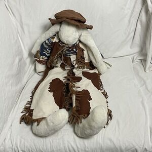 Bunnies‎ by the Bay Hop Along 27" Vintage Handmade Plush Bunny 1986 with Tag